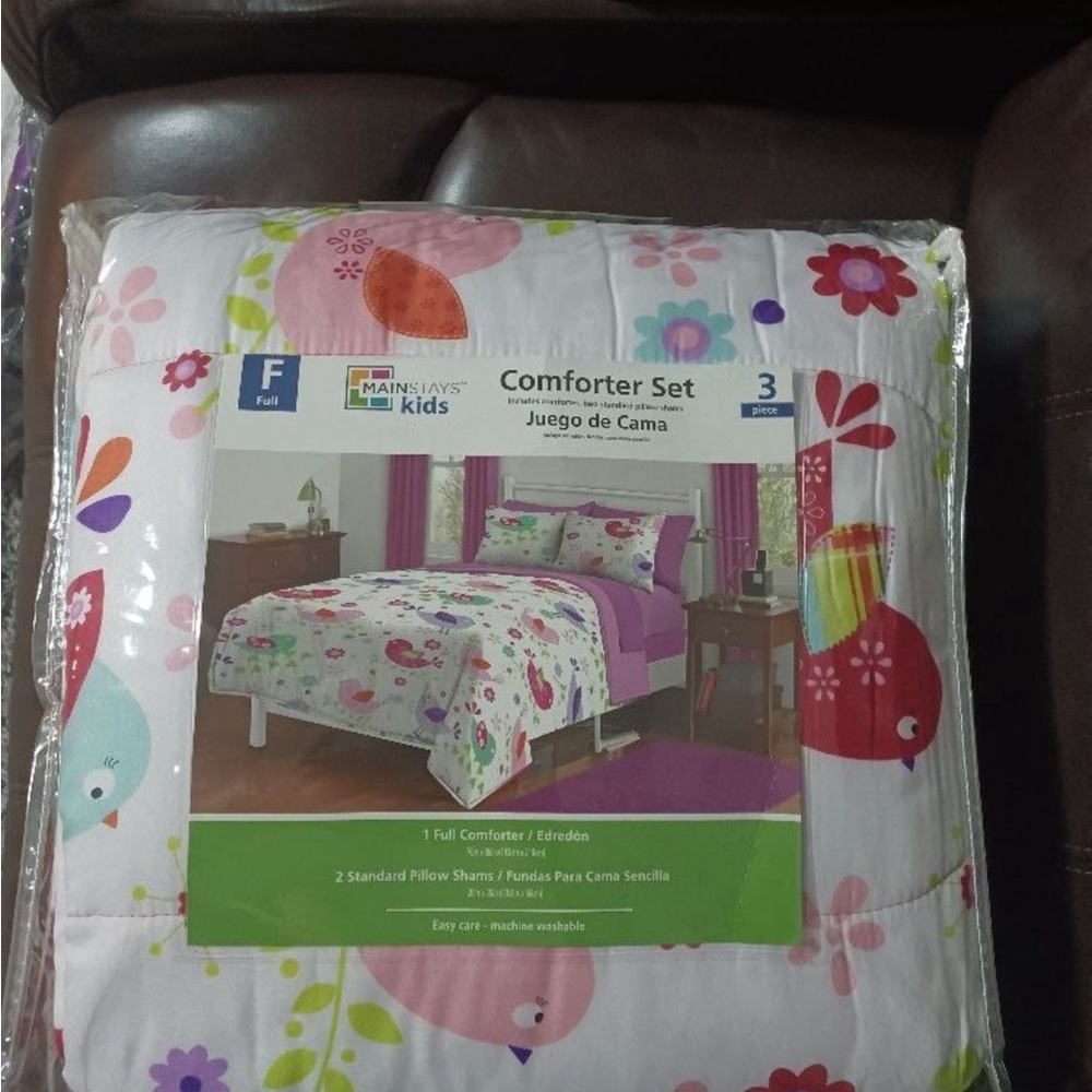 Mainstays Kids Floral Comforter Set - Full, Multicolor
